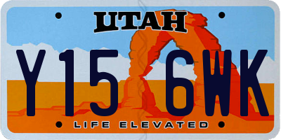 UT license plate Y156WK