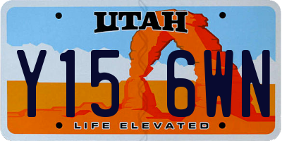 UT license plate Y156WN