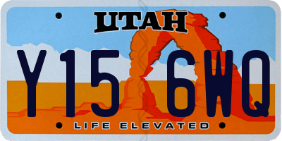 UT license plate Y156WQ