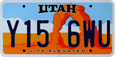 UT license plate Y156WU