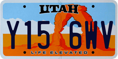 UT license plate Y156WV