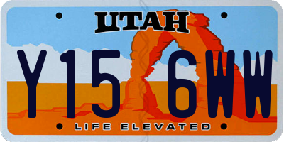 UT license plate Y156WW