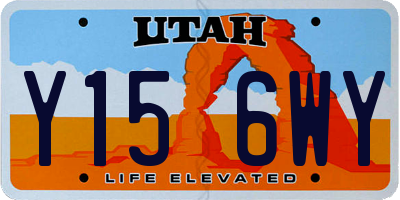 UT license plate Y156WY