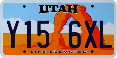 UT license plate Y156XL