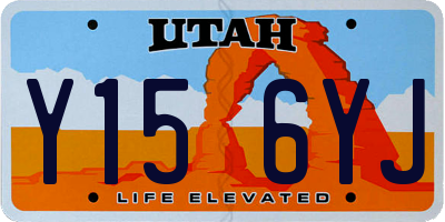 UT license plate Y156YJ