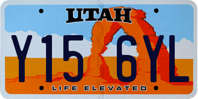 UT license plate Y156YL
