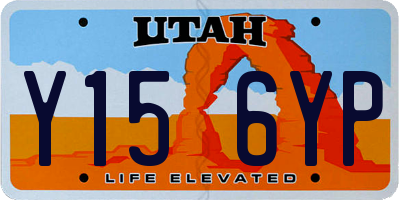 UT license plate Y156YP