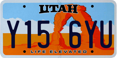 UT license plate Y156YU