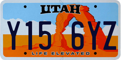 UT license plate Y156YZ