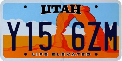 UT license plate Y156ZM