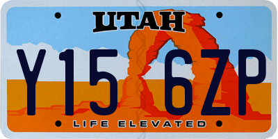 UT license plate Y156ZP