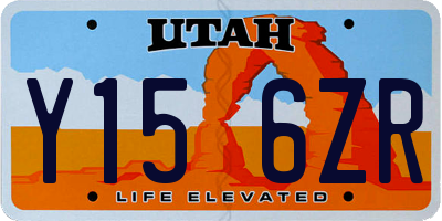UT license plate Y156ZR