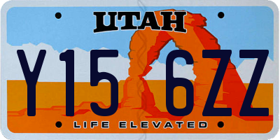 UT license plate Y156ZZ