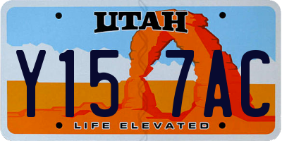 UT license plate Y157AC