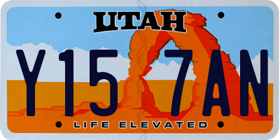 UT license plate Y157AN