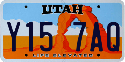 UT license plate Y157AQ