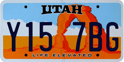 UT license plate Y157BG