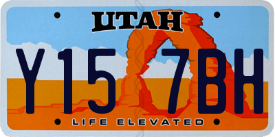 UT license plate Y157BH