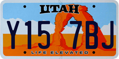 UT license plate Y157BJ