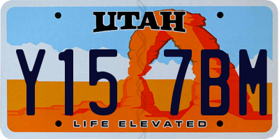 UT license plate Y157BM