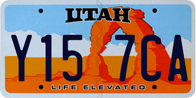 UT license plate Y157CA