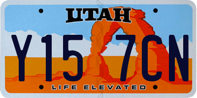 UT license plate Y157CN