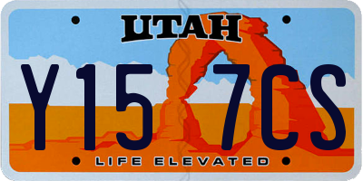 UT license plate Y157CS