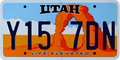 UT license plate Y157DN