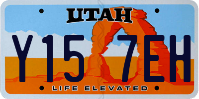 UT license plate Y157EH