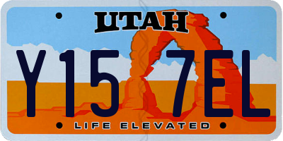 UT license plate Y157EL