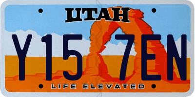 UT license plate Y157EN