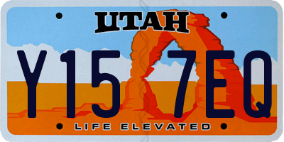 UT license plate Y157EQ