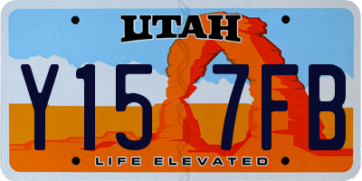UT license plate Y157FB