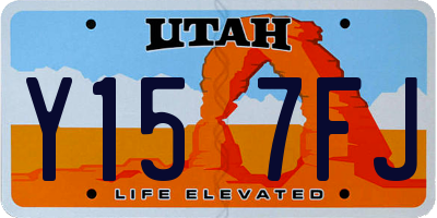 UT license plate Y157FJ