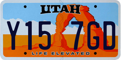 UT license plate Y157GD