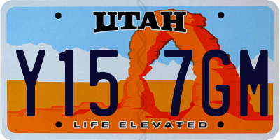 UT license plate Y157GM