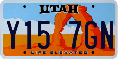 UT license plate Y157GN
