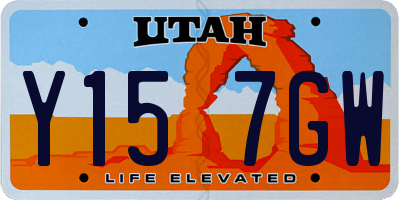 UT license plate Y157GW