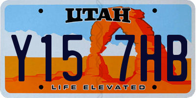 UT license plate Y157HB