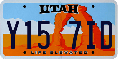 UT license plate Y157ID