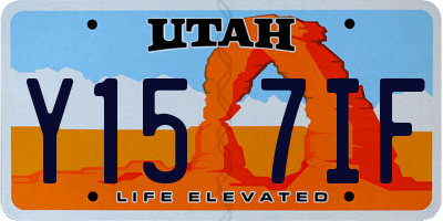 UT license plate Y157IF