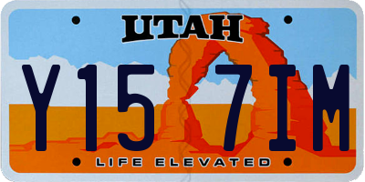 UT license plate Y157IM