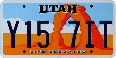 UT license plate Y157IT