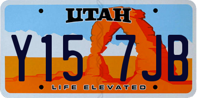 UT license plate Y157JB