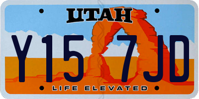 UT license plate Y157JD