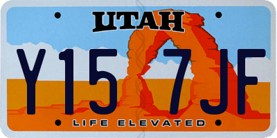 UT license plate Y157JF