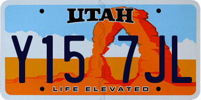 UT license plate Y157JL