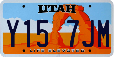 UT license plate Y157JM