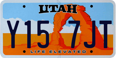 UT license plate Y157JT