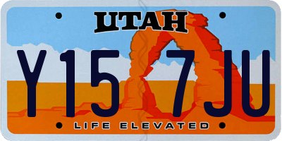 UT license plate Y157JU